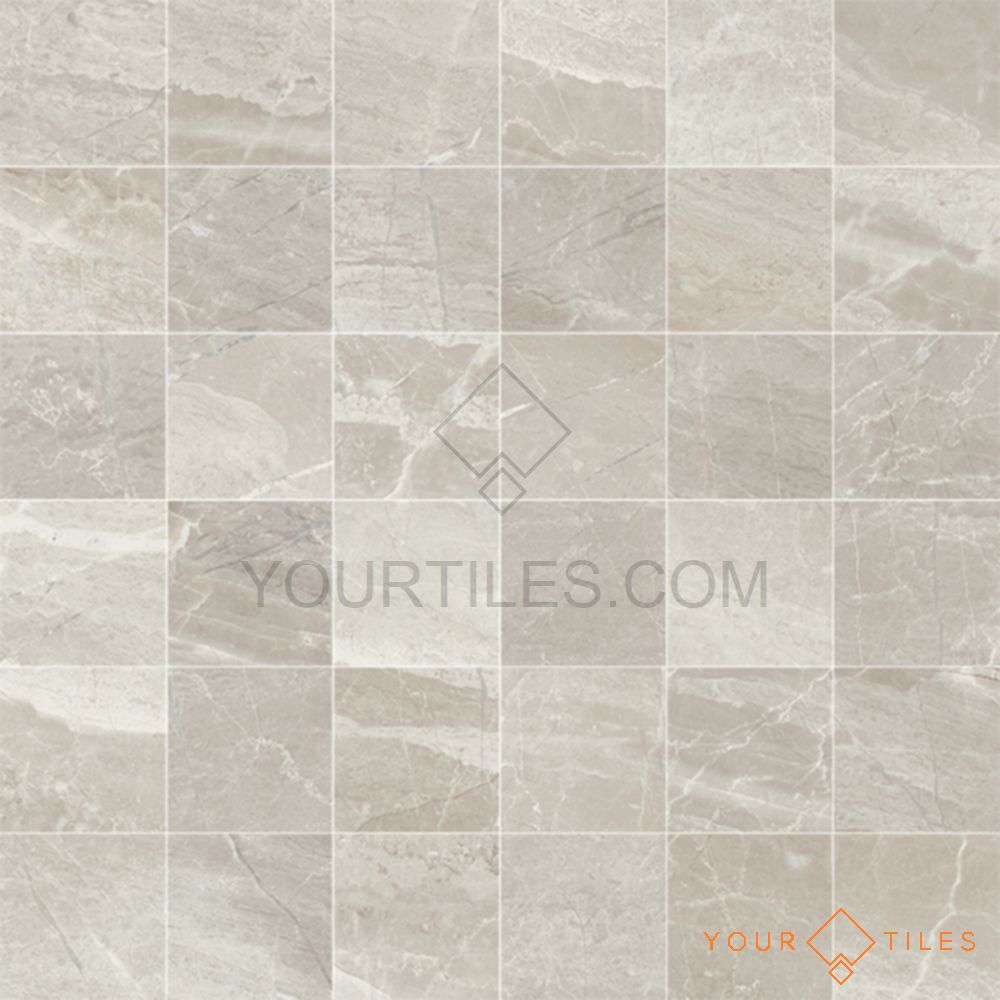 CUT MOSAIC SAMPLE Roman Stone Ice Grey Mosaic — Fayrouz Tile and Stone