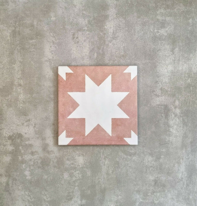 FULL TILE SAMPLE Kenifra Natural Terra Star 20cm x 20cm