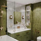 Benomar Verde Moroccan Mini Brick MATT Tiles 5cm x 15cm