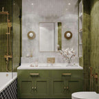 Benomar Verde Moroccan Mini Brick MATT Tiles 5cm x 15cm