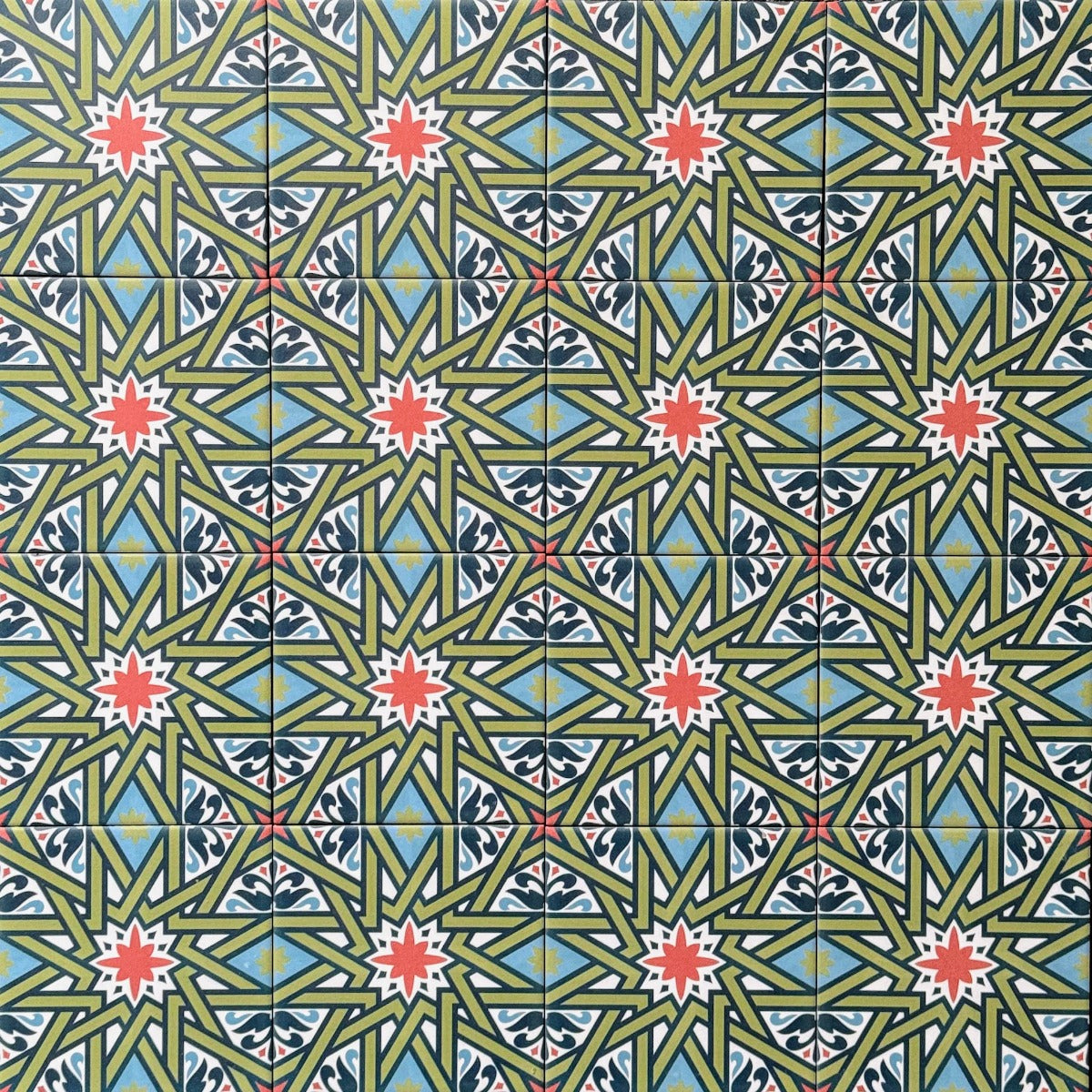 Persia Shiraz MINI Tile Multicolour 15cm x 15cm — Fayrouz Tile and Stone