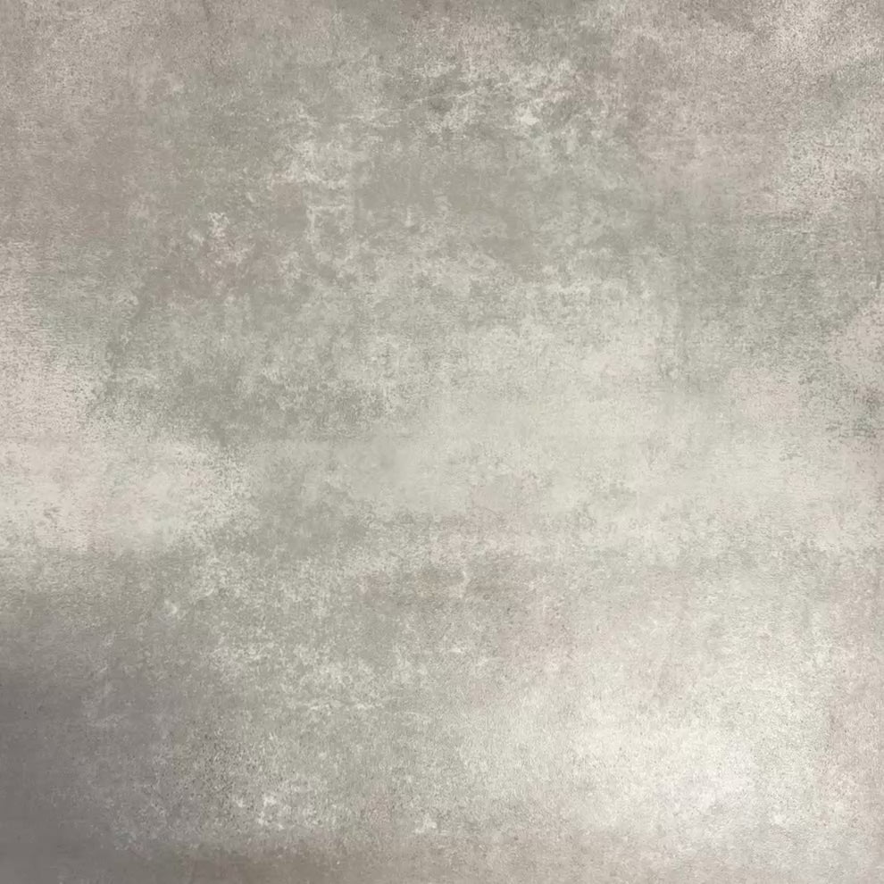 Video showcasing Souk Blue A 20×20cm Moroccan-style porcelain tiles with a blue, white and grey geometric pattern.