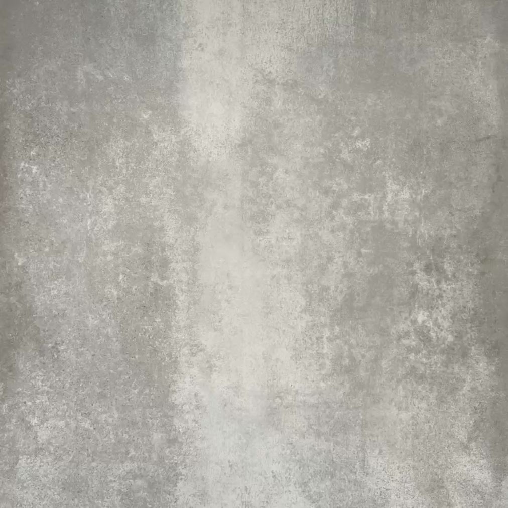 Video showcasing Abstract Moon Patterned Tiles in a 20x20cm format, displayed in a repeated grid layout to showcase the bold geometric circular design. The pattern combines muted green and soft blush tones with black corner accents, creating a striking yet balanced look ideal for feature walls, floors or decorative splashbacks.