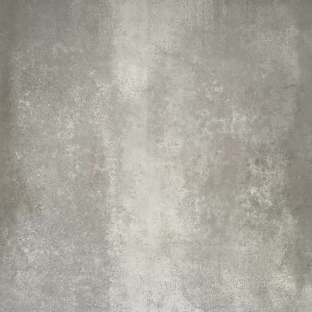 Video showcasing Abstract Moon Patterned Tiles in a 20x20cm format, displayed in a repeated grid layout to showcase the bold geometric circular design. The pattern combines muted green and soft blush tones with black corner accents, creating a striking yet balanced look ideal for feature walls, floors or decorative splashbacks.