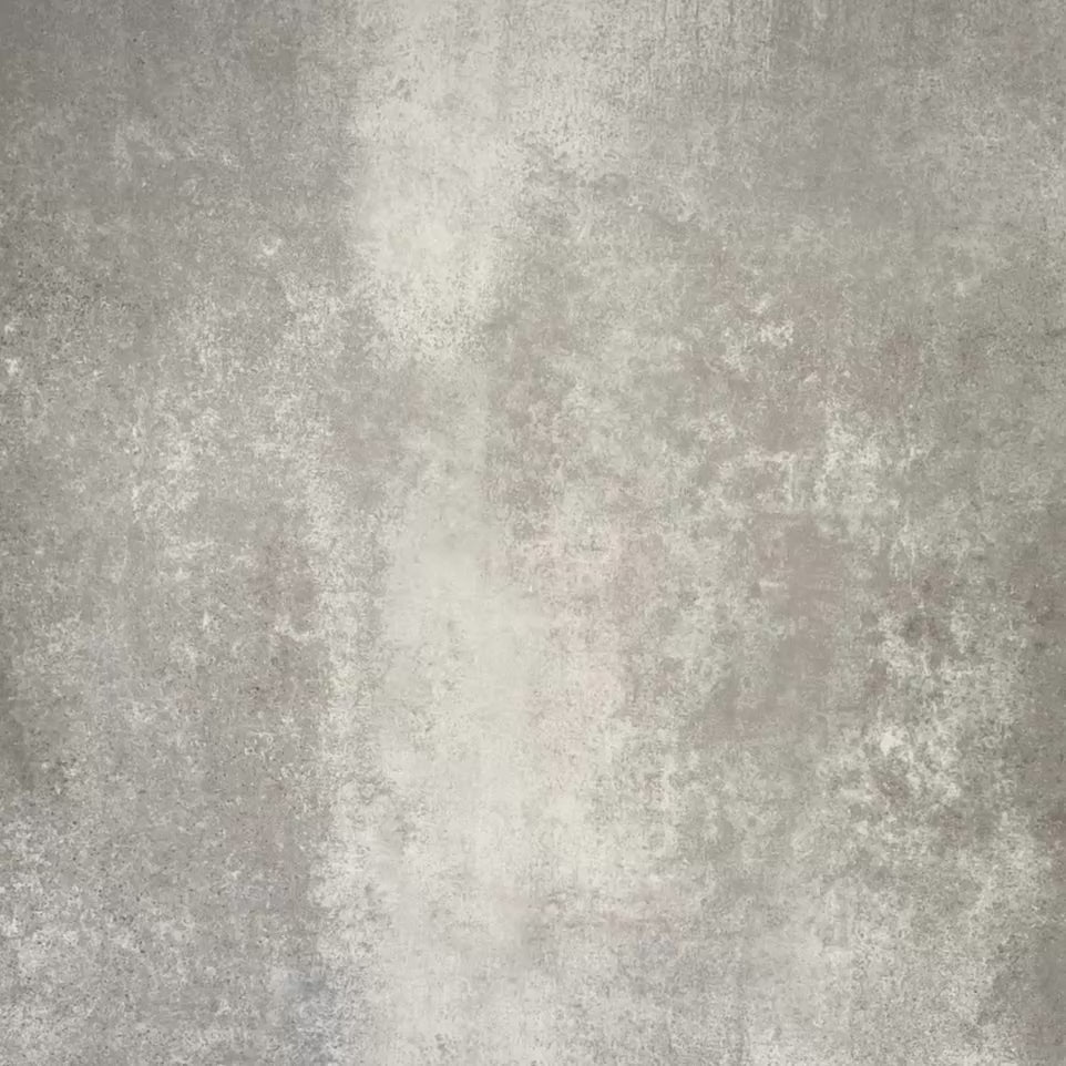 Video showcasing Berber Mequinez Blue 15×15cm Moroccan-style porcelain tiles, highlighting the soft blue and cream geometric pattern and surface detail.