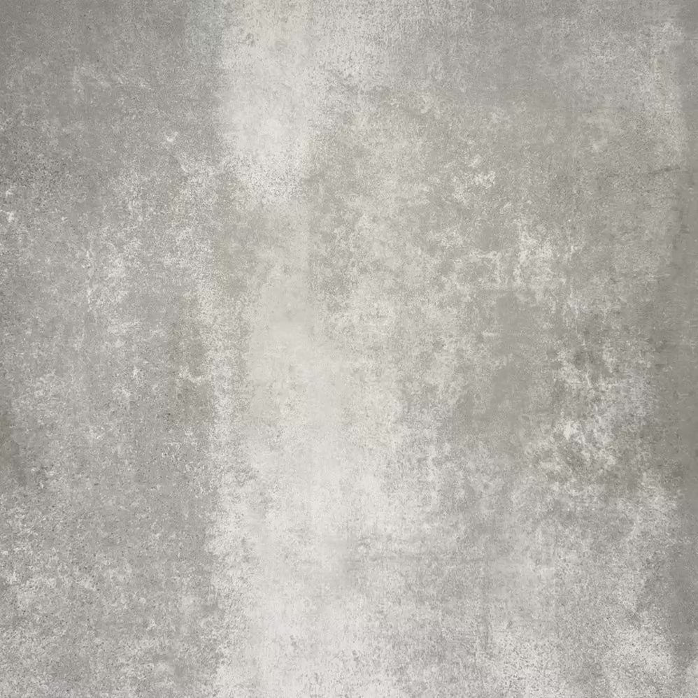 Video showcasing Zellige Aqua 13.2×13.2cm Moroccan-style ceramic square tiles, showcasing glossy blue-green tones, subtle tonal variation and a handmade-look glazed finish on a neutral background.