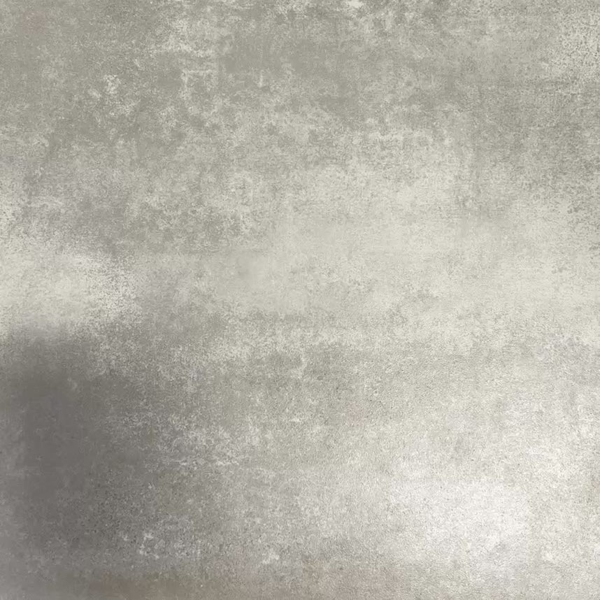 Video showcasing Souk Blue C 20×20cm Moroccan-style porcelain tiles with a blue, white and grey geometric pattern.