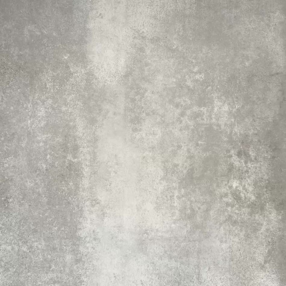 Video showcasing Berber Tetuan Blue 15×15cm Moroccan-style porcelain tiles, highlighting the soft blue and cream geometric pattern and surface detail.