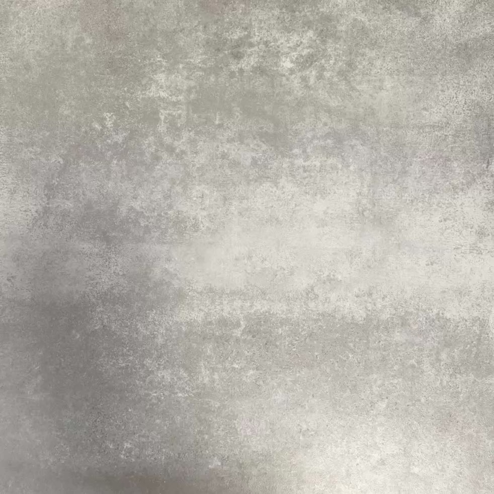 Video showcasing Fez Orchid Moroccan style porcelain tile with a geometric star pattern in soft green, black and white, 20cm x 20cm