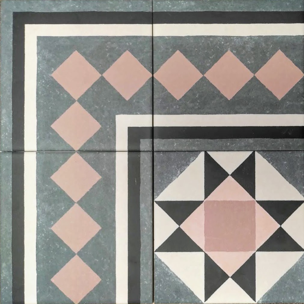 FULL TILE SAMPLE Richmond Manor CORNER 20cm x 20cm