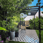 Infinity Black Tile Wall & Floor Tiles Porcelain Tile 20cm x 20cm
