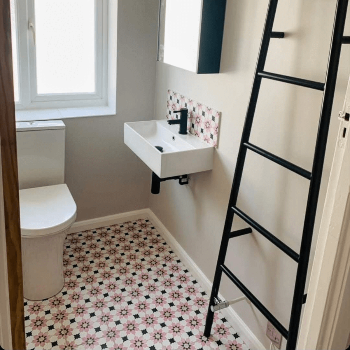 Madeira Rose Pink Moroccan Wall & Floor Tiles 20cm x 20cm