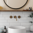 Brooklyn White Matt | Flat Subway Metro Brick Wall Tile | 7.5cm x 30cm