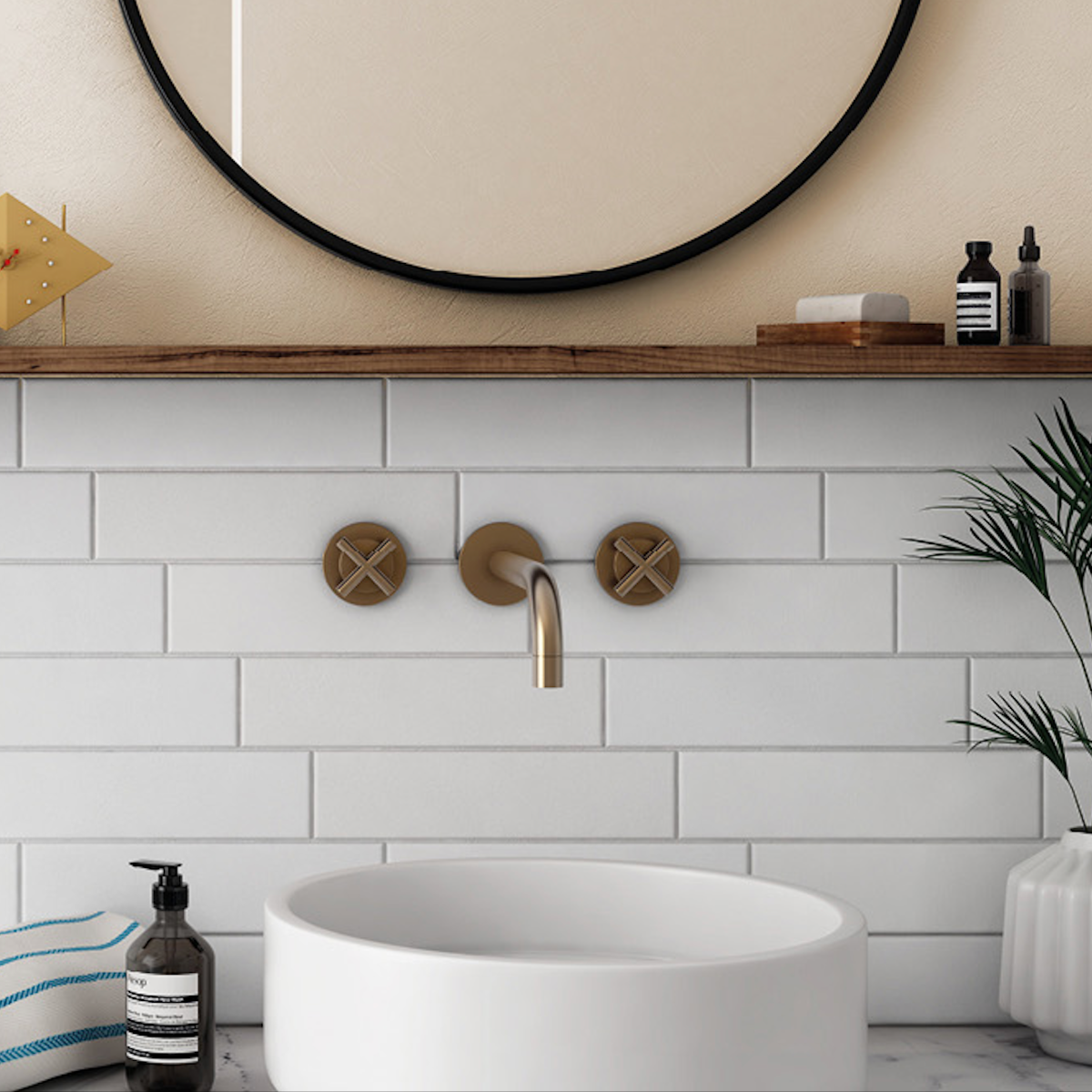 Brooklyn White Matt | Flat Subway Metro Brick Wall Tile | 7.5cm x 30cm