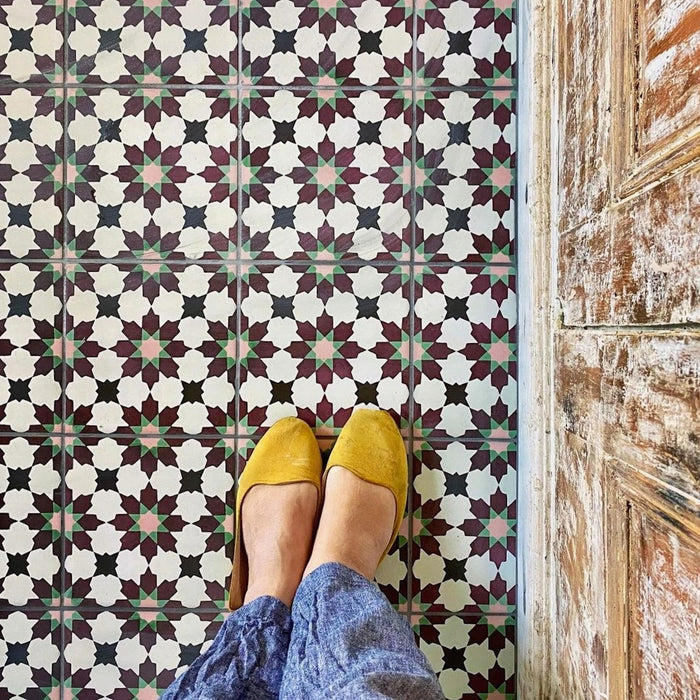 Madeira Vino Moroccan Wall & Floor Tiles 20cm x 20cm