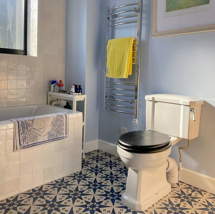 Kasbah Hayati Star Moroccan Navy Blue Wall and Floor Tiles 20cm x 20cm