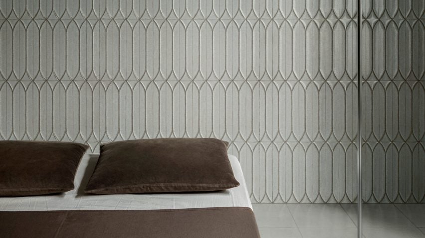 Baroque Decor Lichen Green Porcelain Wall Tiles 9.1cm x 37.5cm