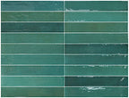 Lisbon Verde Green | Porcelain | Artisanal Wall Tiles | 5cm x 30cm