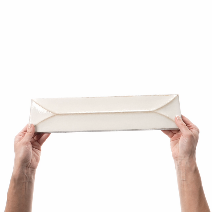 Baroque Decor Vanilla Porcelain Wall Tiles 9.1cm x 37.5cm