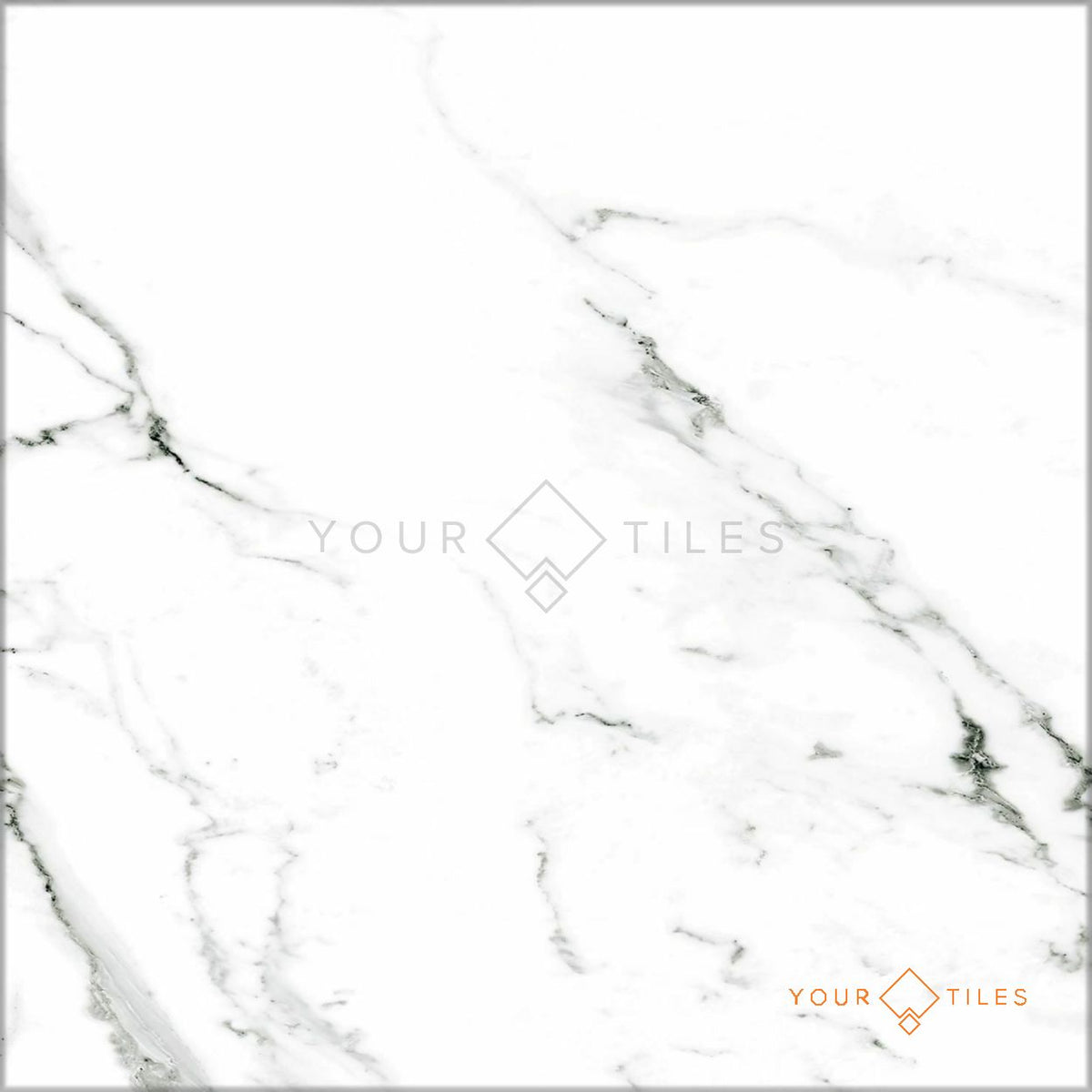 FULL TILE SAMPLE Florence GRAND Calacatta White 50cm x 50cm — Fayrouz ...