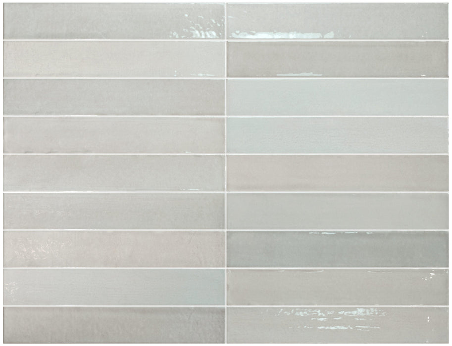 Lisbon White | Porcelain | Artisanal Wall Tiles | 5cm x 30cm