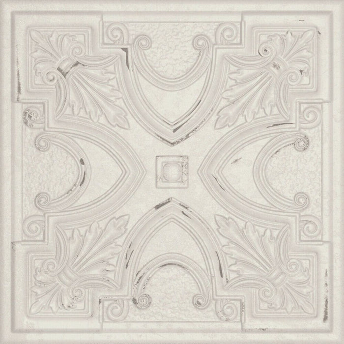 Regency Tin White Embossed Wall Panel Tiles FULL TILE SAMPLE