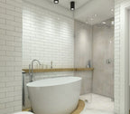 Brooklyn White Matt | Flat Subway Metro Brick Wall Tile | 7.5cm x 30cm