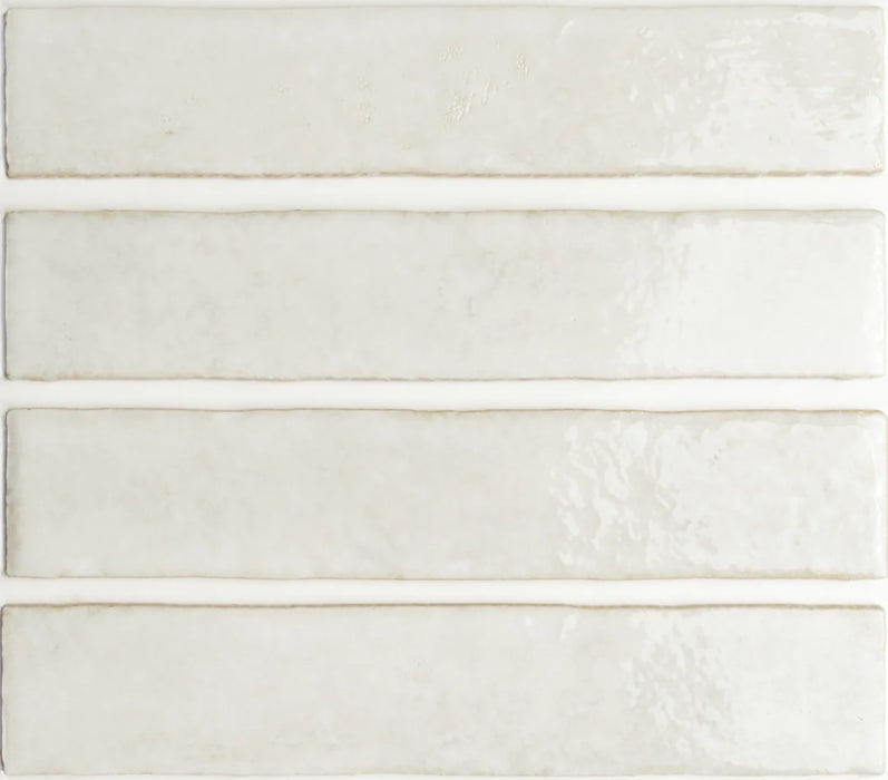 Pottery Brick Tile | Blanco | Wall Tile | 5cm x 25cm