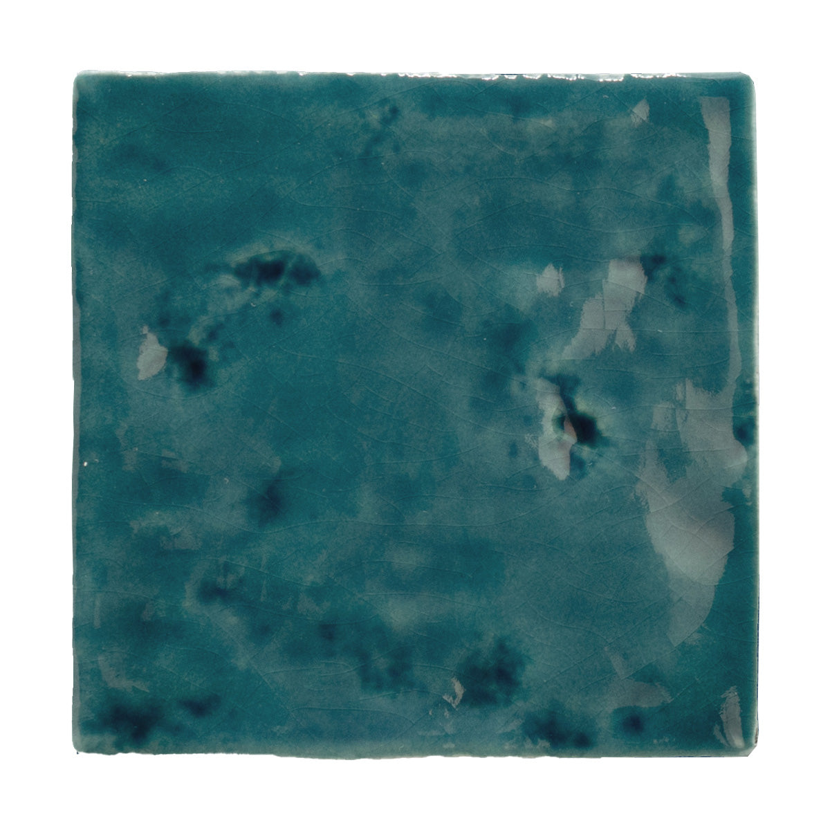Bora Bora Amun Blue Square | Flux Glaze Finish | Wall Tile | 10cm x 10cm