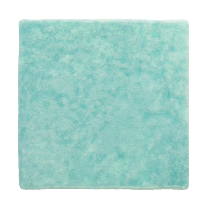 Bora Bora Aqua Square | Flux Glaze Finish | Wall Tile | 10cm x 10cm