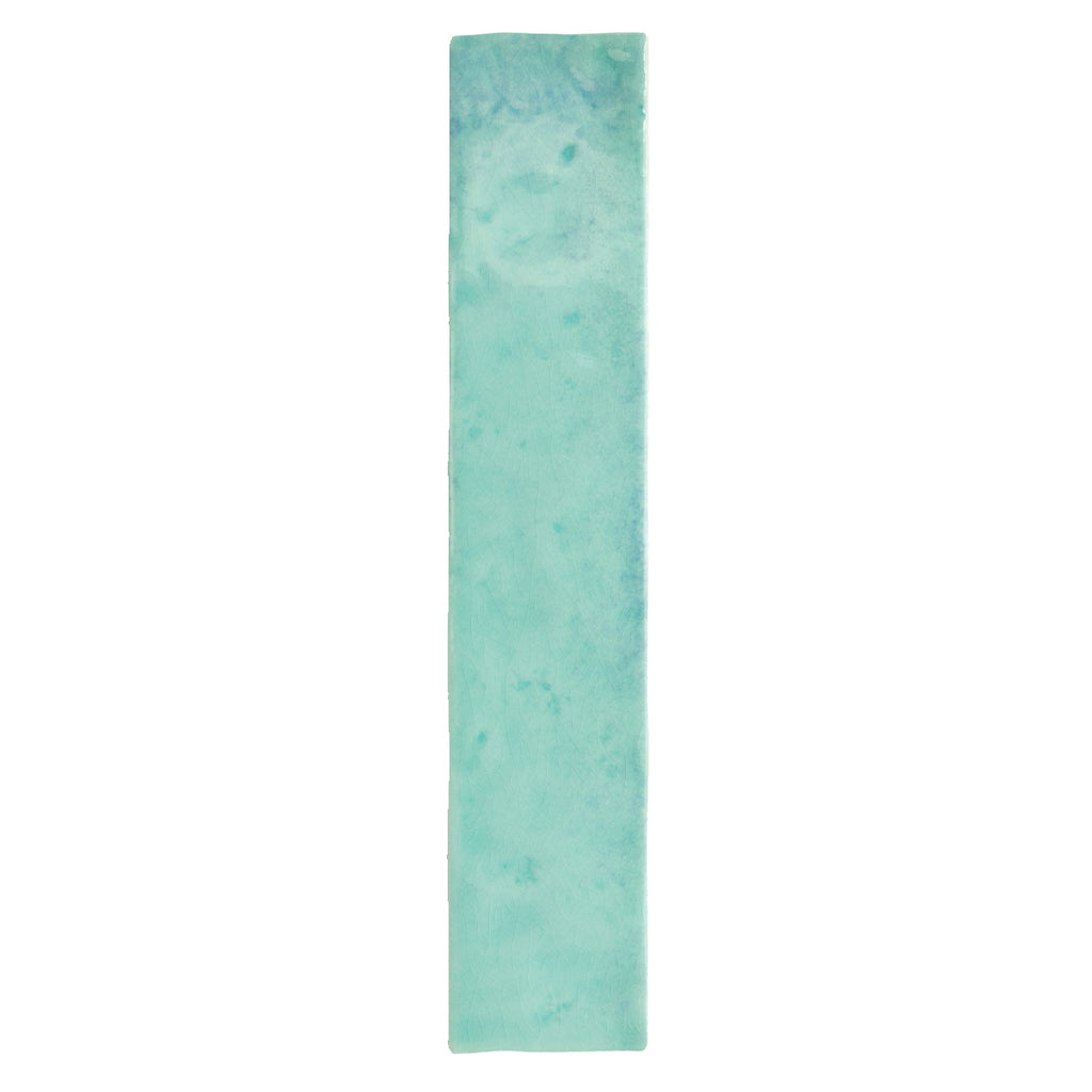 Bora Bora Aqua Brick | Flux Glaze Finish | Wall Tile | 6.5cm x 32.8cm