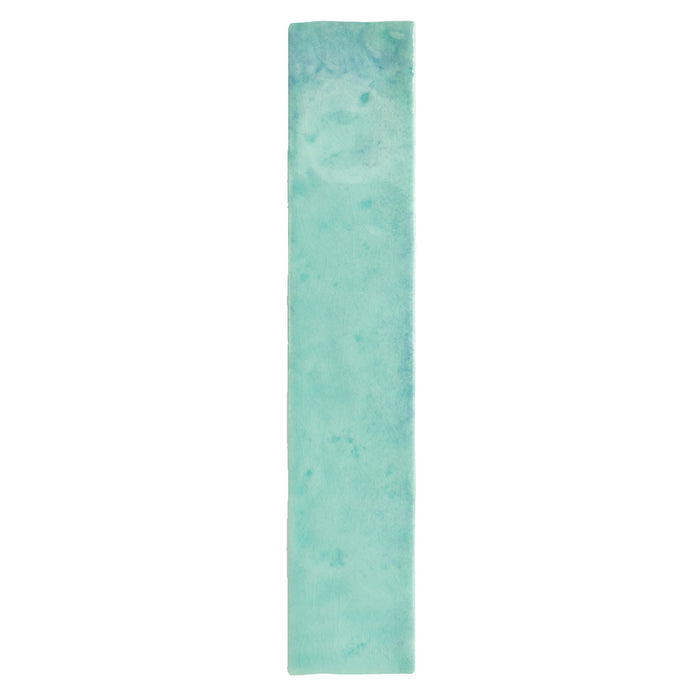 Bora Bora Aqua Brick | Flux Glaze Finish | Wall Tile | 6.5cm x 32.8cm