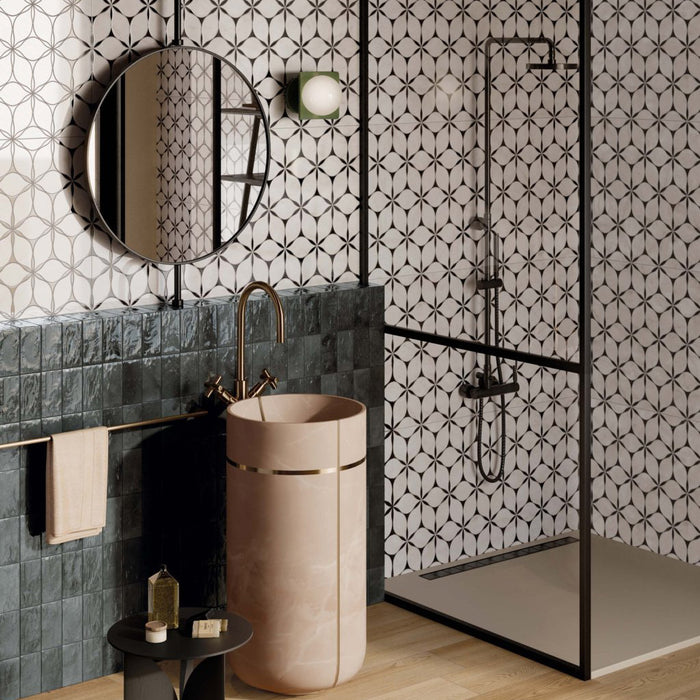 Lucca Flowers 3D Décor | Porcelain Wall & Floor Tiles | 60cm x 120cm