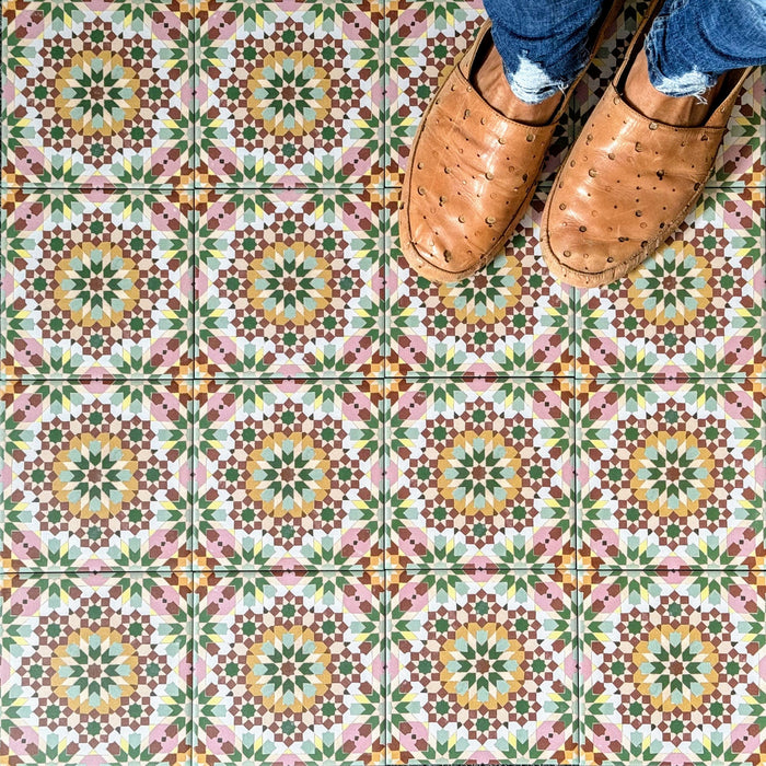 Persia Mini Flowers Patterned Tile 15 x 15cm